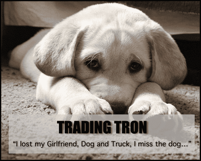 TRON – I lost my Girlfriend, Dog and Truck, I miss the dog…”