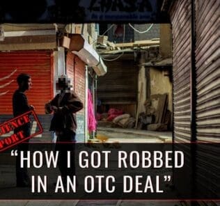 Experience Report: How I go robbed with an OTC Scam