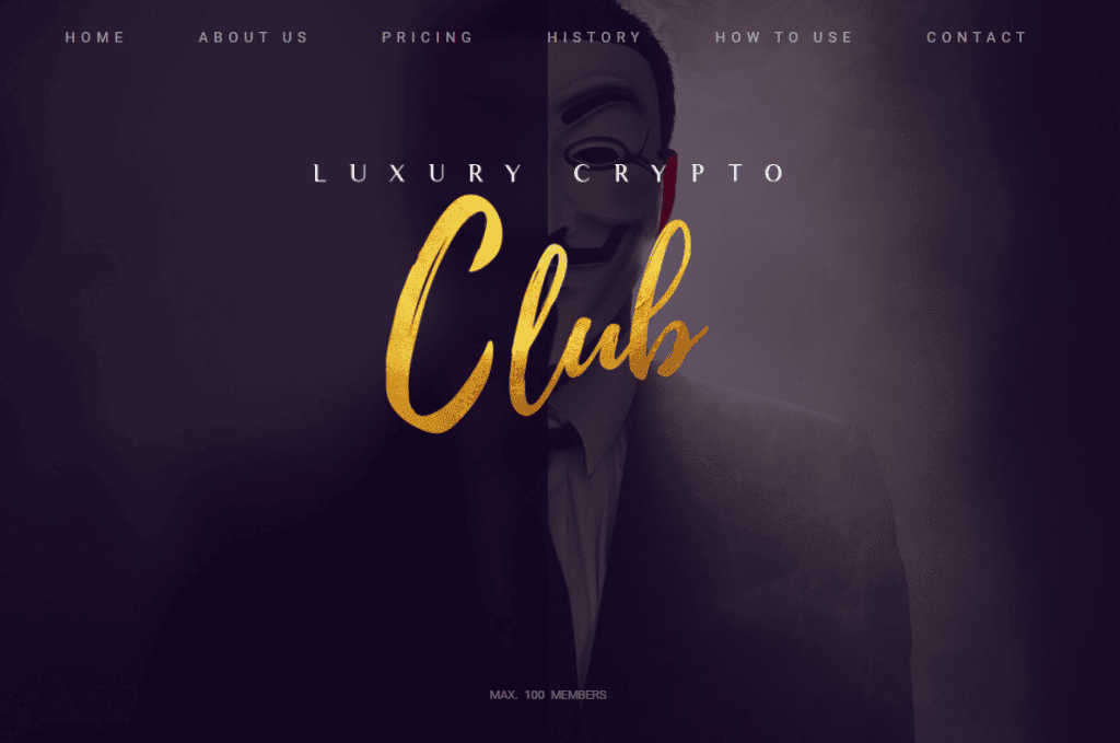 Screenshot Luxury Crypto Club