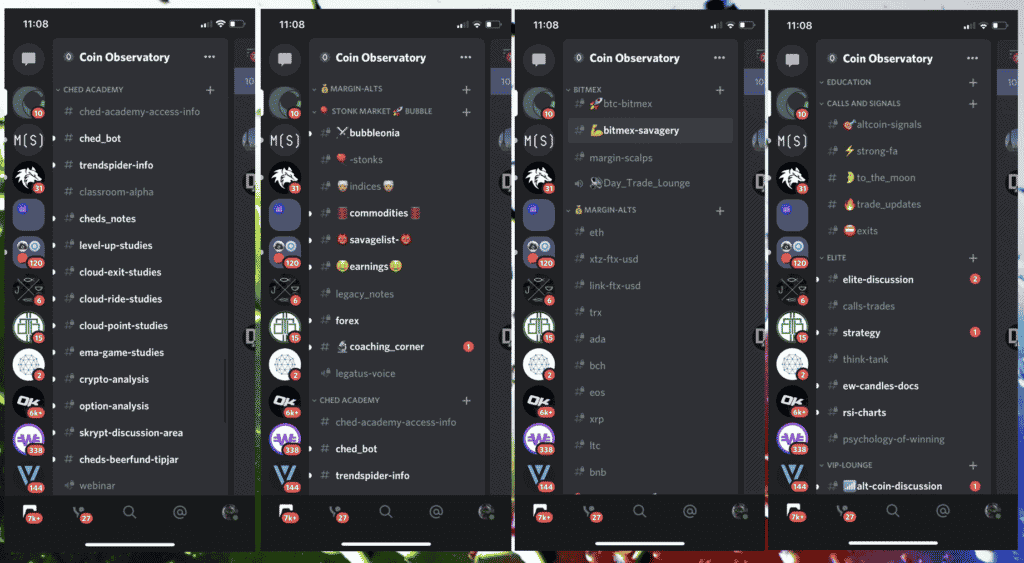 Coin Observatory Discord Rooms